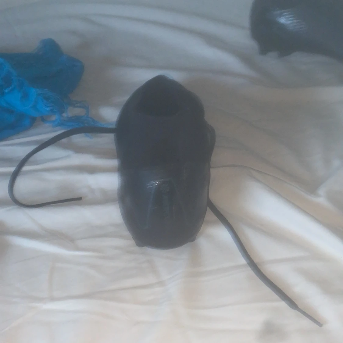 Svarta Nike fotbollsskor med snörning - 1