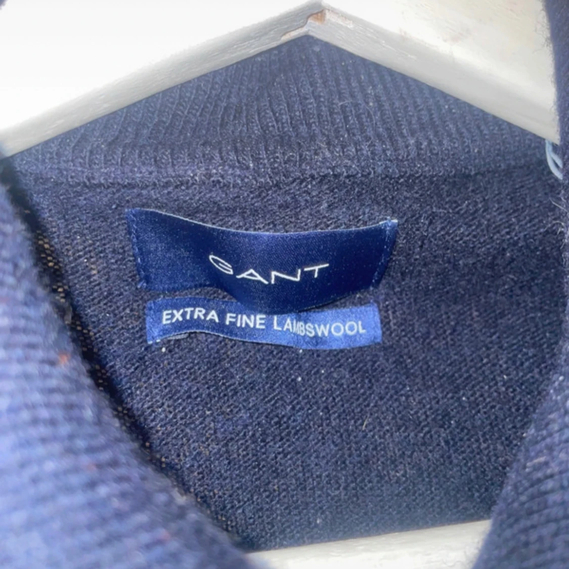 Svart ullkofta från GANT med dragkedja - 1