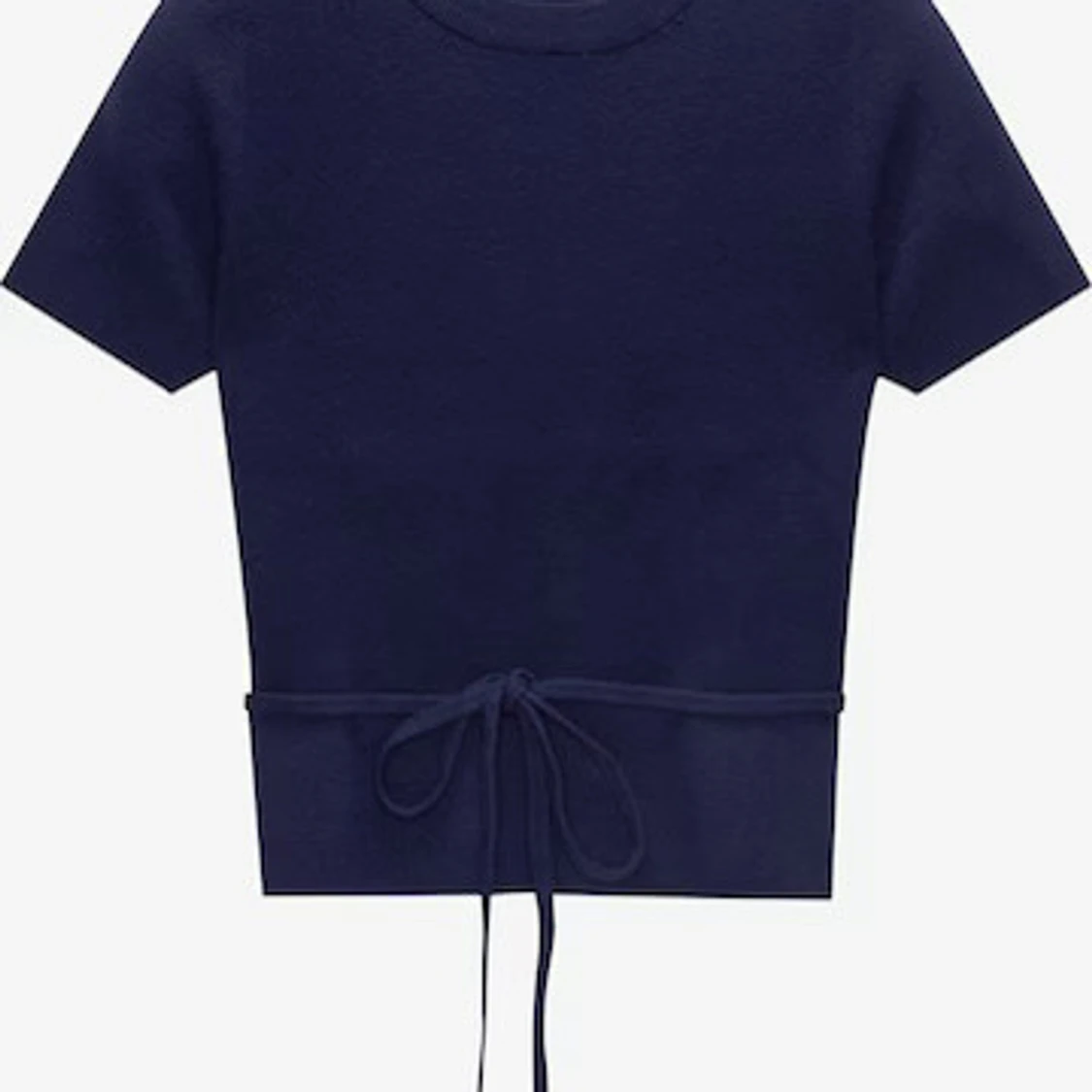 Mörkblå stickad topp från Pull&Bear