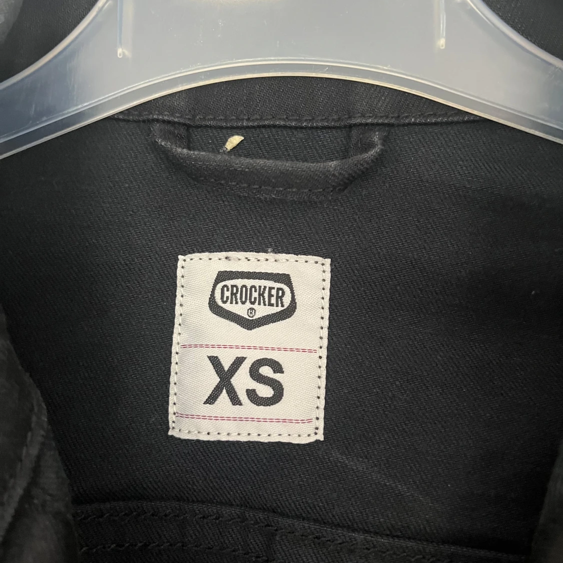 Svart jeansjacka från Crocker XS - 3