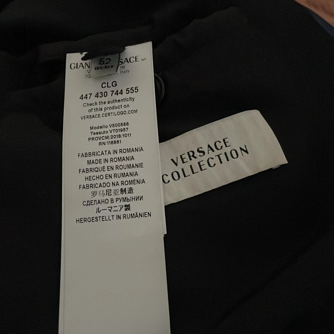 Blå pufferjacka från Versace Collection - 2