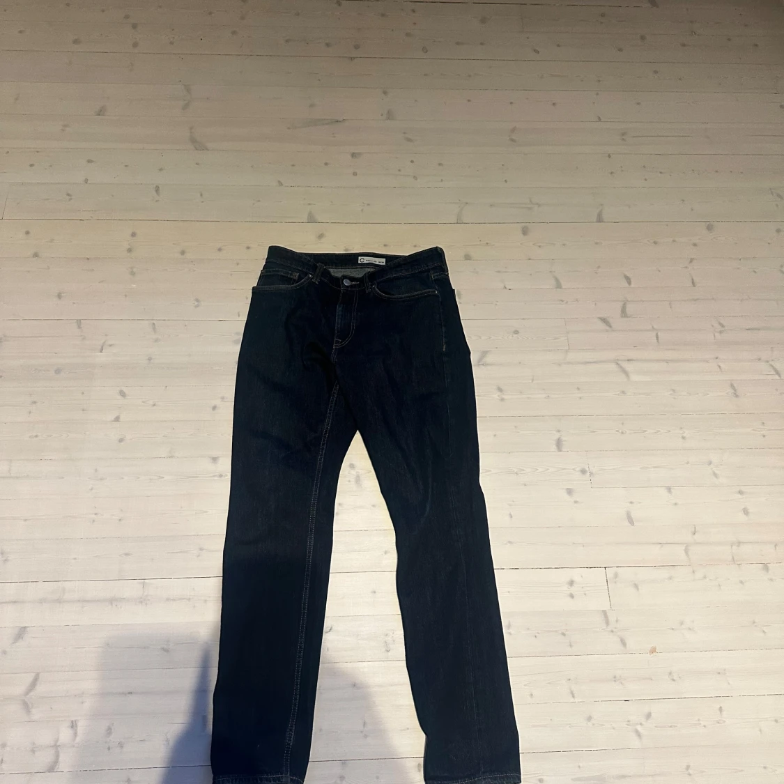 Mörkblå regular fit jeans 