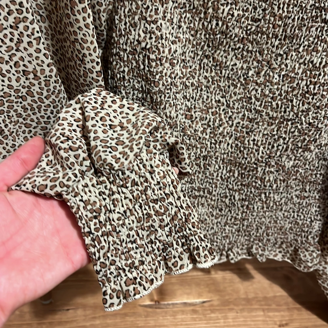 Leopardmönstrad blus - 1