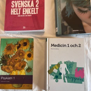 Vård omsorg, svenska 2 - Vård böcker samt svenska 2 som är i gott skick! For studier