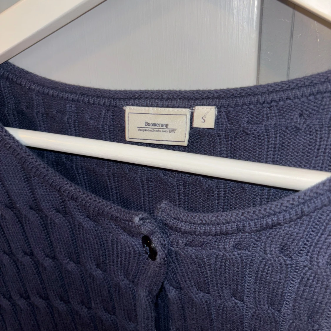 Blå stickad kofta från Boomerang - 2