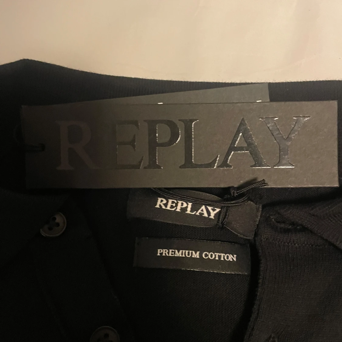 Svart pikétröja från Replay - 3