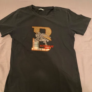  t-shirt Burberry - Säljer min burberry T-shirt som jag haft i ett långt tag men fortfarande i bra kvalitet. Den är i L men känns mer som Medium