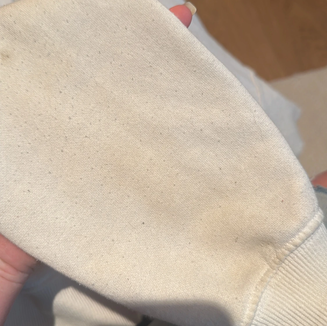 Croppad vit ziphoodie från hm - 3