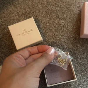 Glittriga örhängen från Lily and Rose - Säljer ett par snygga örhängen från Lily and Rose i guldton med glittrande stenar. De har en droppformad design och är täckta av små kristaller som verkligen fångar ljuset. Perfekta för att ge din look lite extra bling! Dem är helt oanvända 