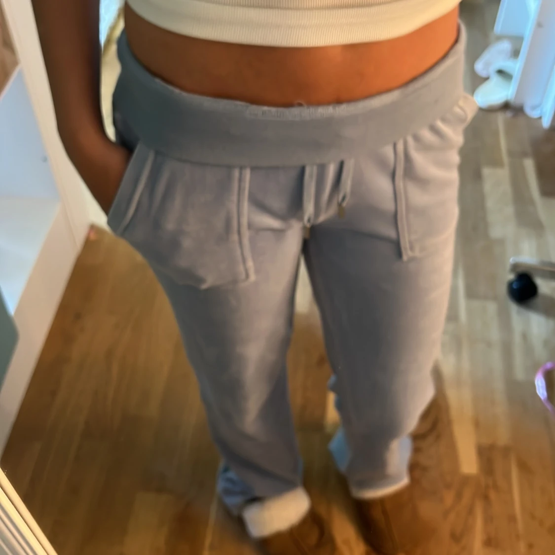 Ljusblå juicybyxor - 2