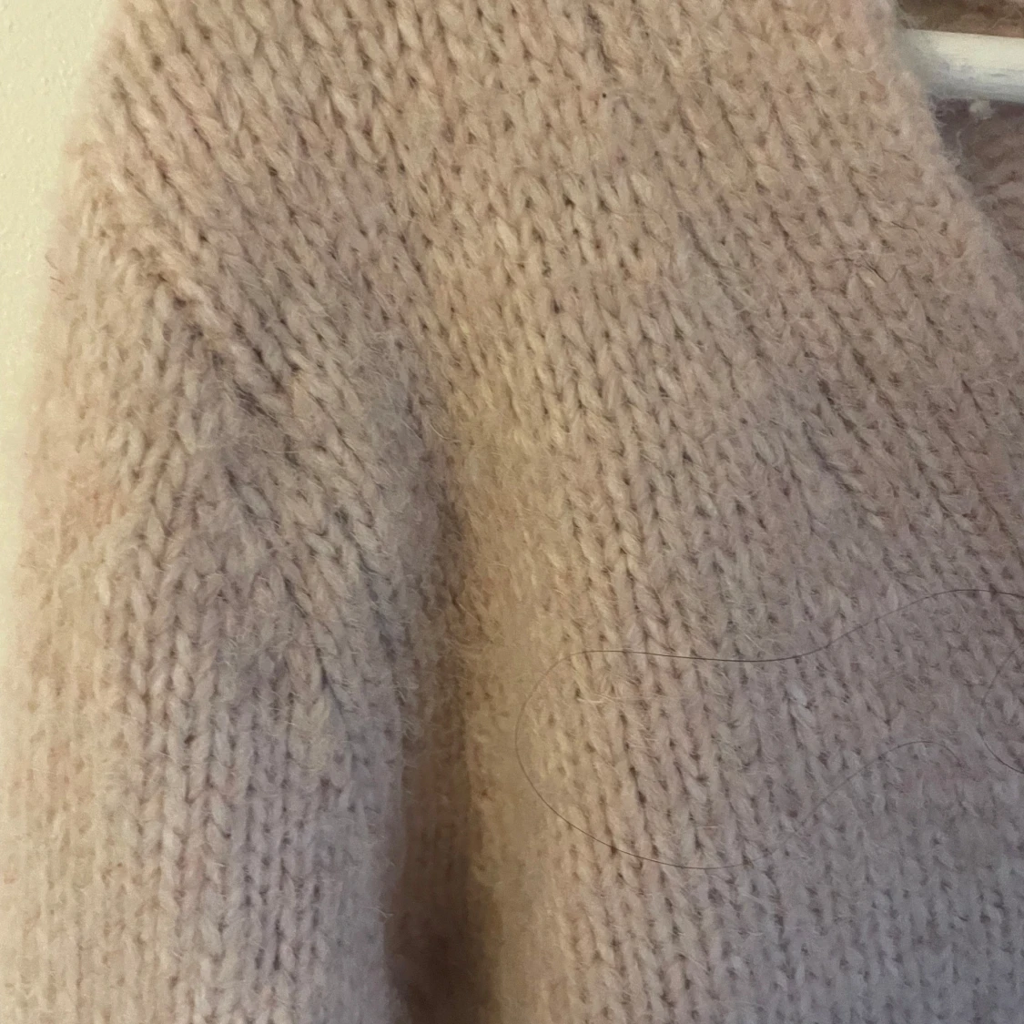 Smutsrosa stickad kofta från H&M Divided - 1