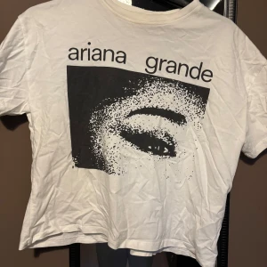 Ariana Grande merch - Säljer min Ariana grande t-shirt ifrån Zara för att den inte kommer till användning! Denna finns inte att köpa längre ! Den är använd 2 gånger men är i bra skick! Den är i storlek 13-14 !Säljer för 80kr+frakt