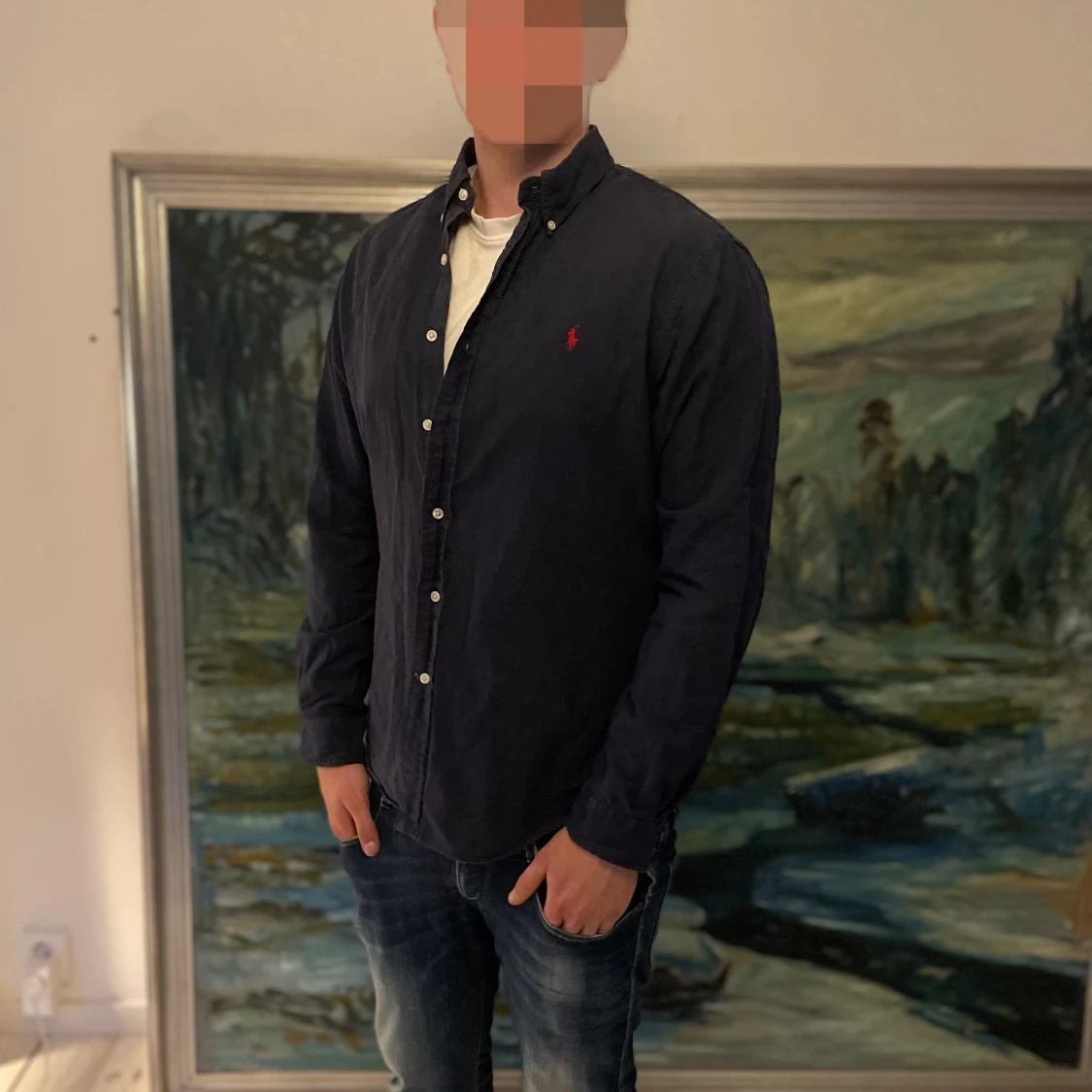 Marinblå skjorta från Ralph Lauren - 1