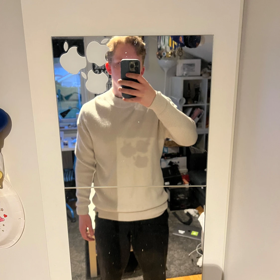 Beige stickad tröja från Pull&Bear - 1