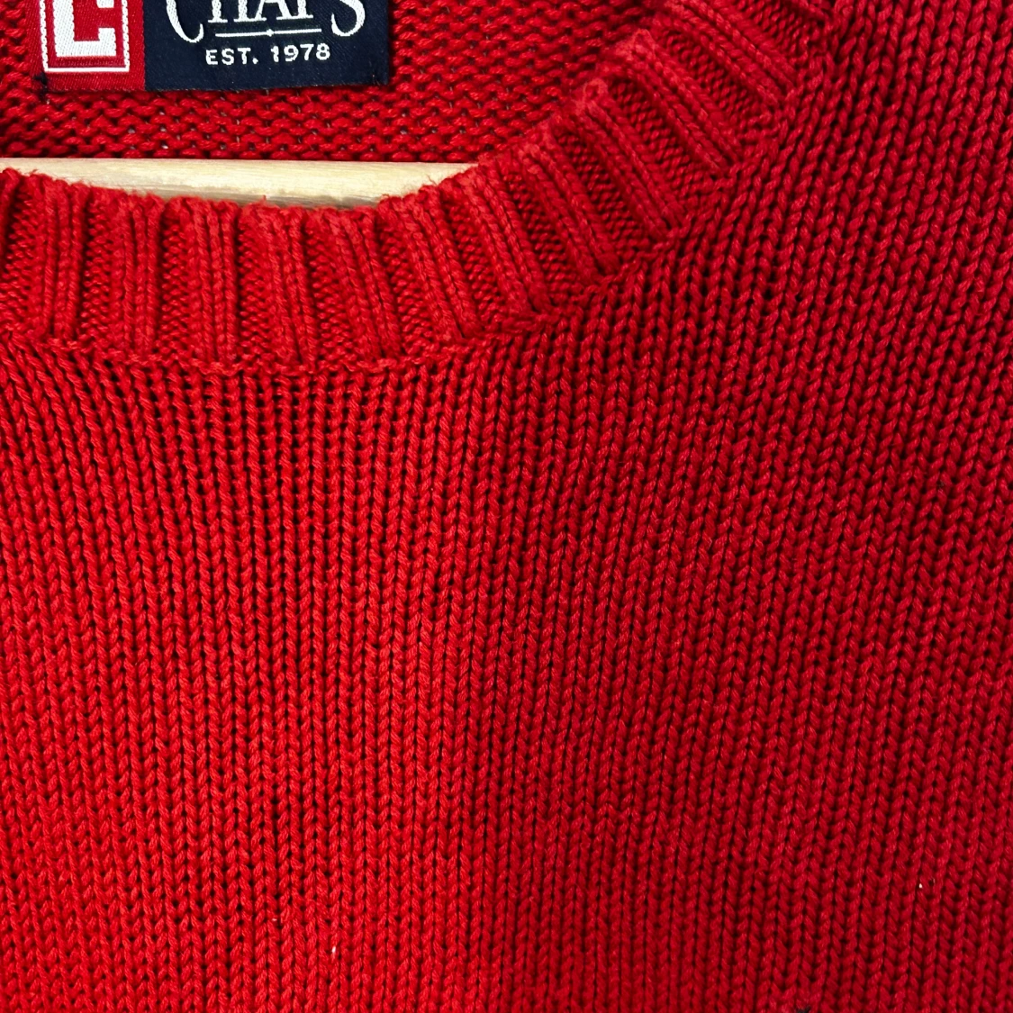 Orange CHAPS Ralph Lauren sweater  - 1