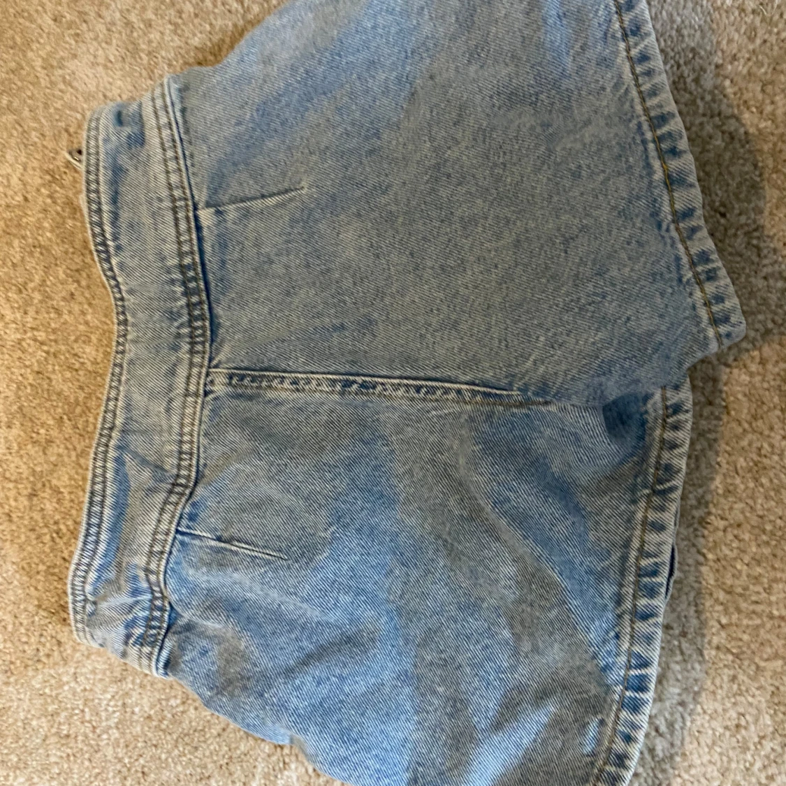 Ljusblå jeanskort från Zara - 3