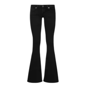 only svarta lågmidjade bootcut jeans - säljer dessa sjukt snygga jeans som tyvärr var för långa på mig 💔säljs inte längre, storlek 32x36, köpta för 450 kr! skriv dm för mått 🫶🏼