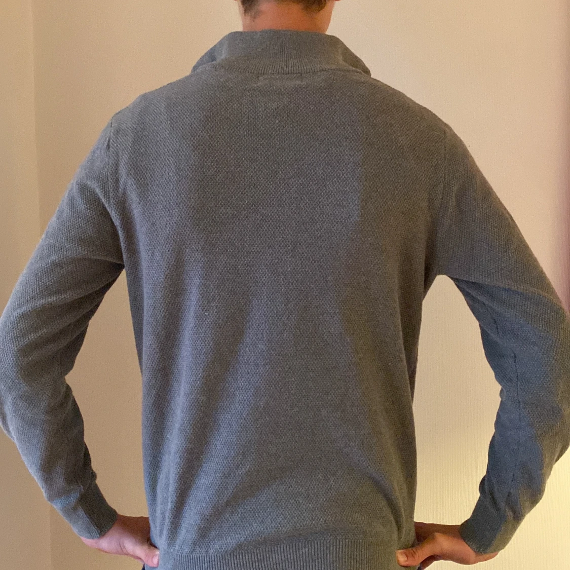 Grå half zip tröja från Polo Ralph Lauren - 1