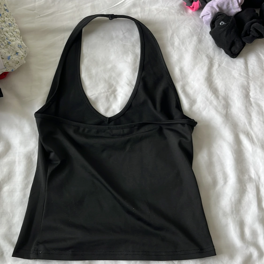 Svart halterneck linne - 1