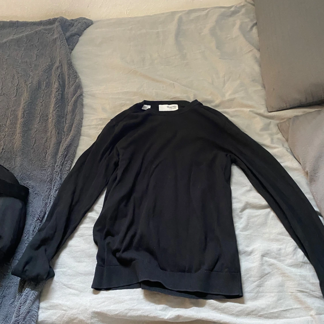 Svart långärmad tröja Selected Homme