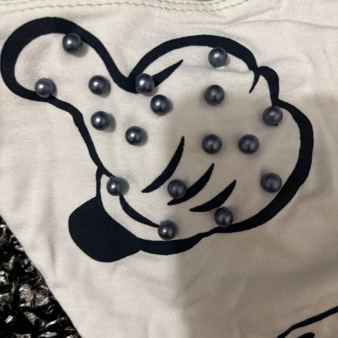 Grå och vit långärmad tröja med Disney-tryck - 2