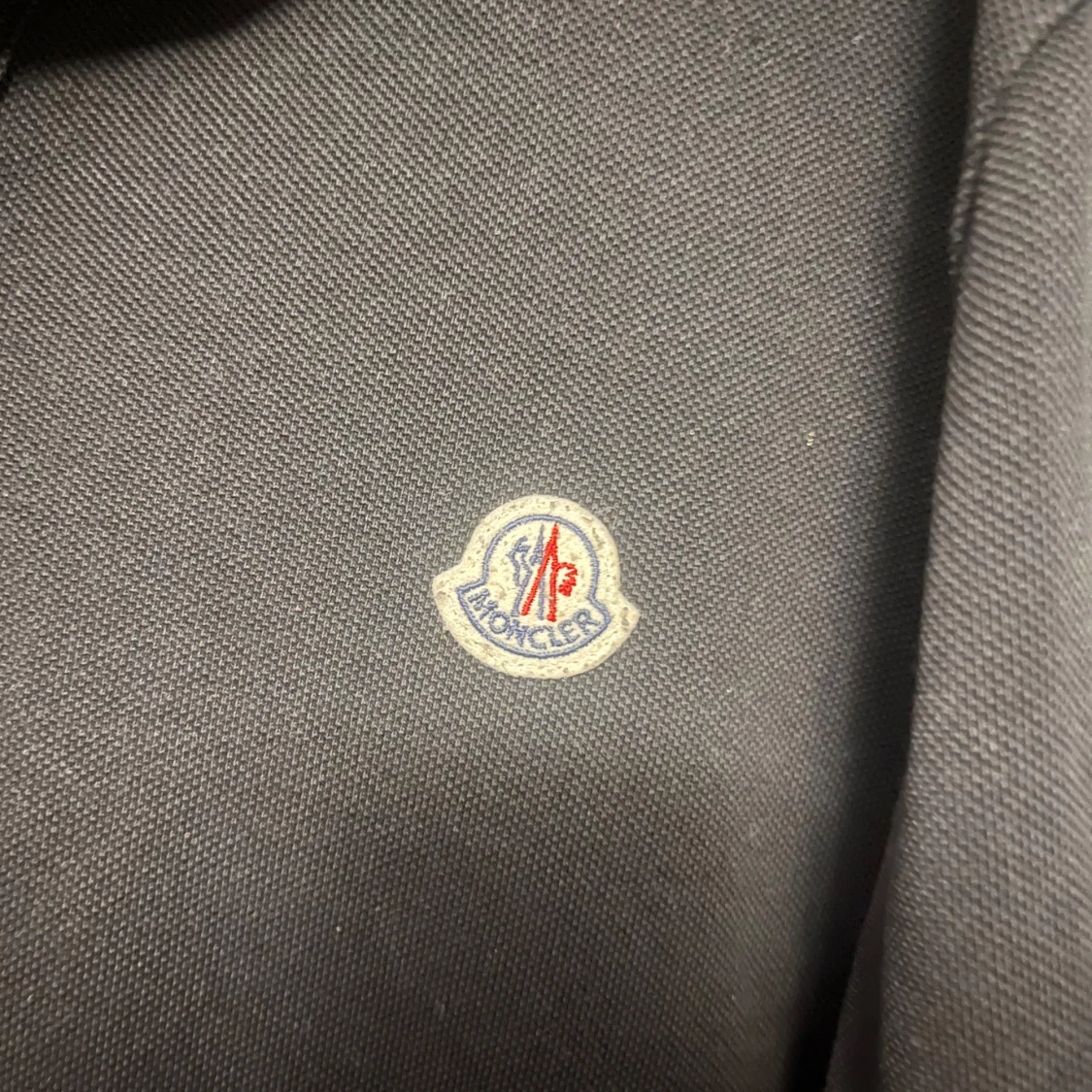 Svart långärmad pikétröja Moncler - 1