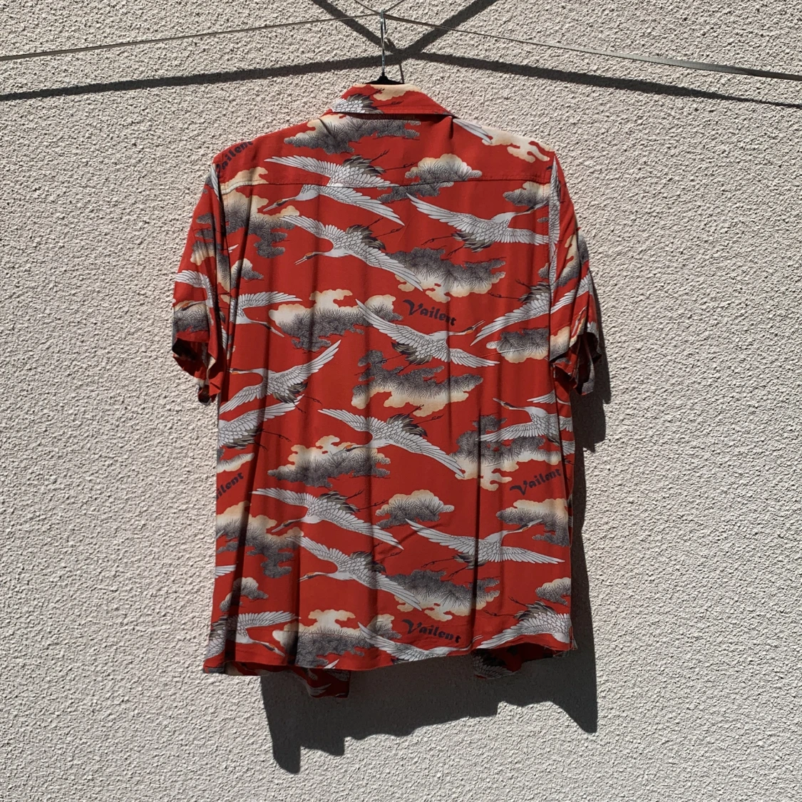 Röd mönstrad skjorta från Vaillent - 1