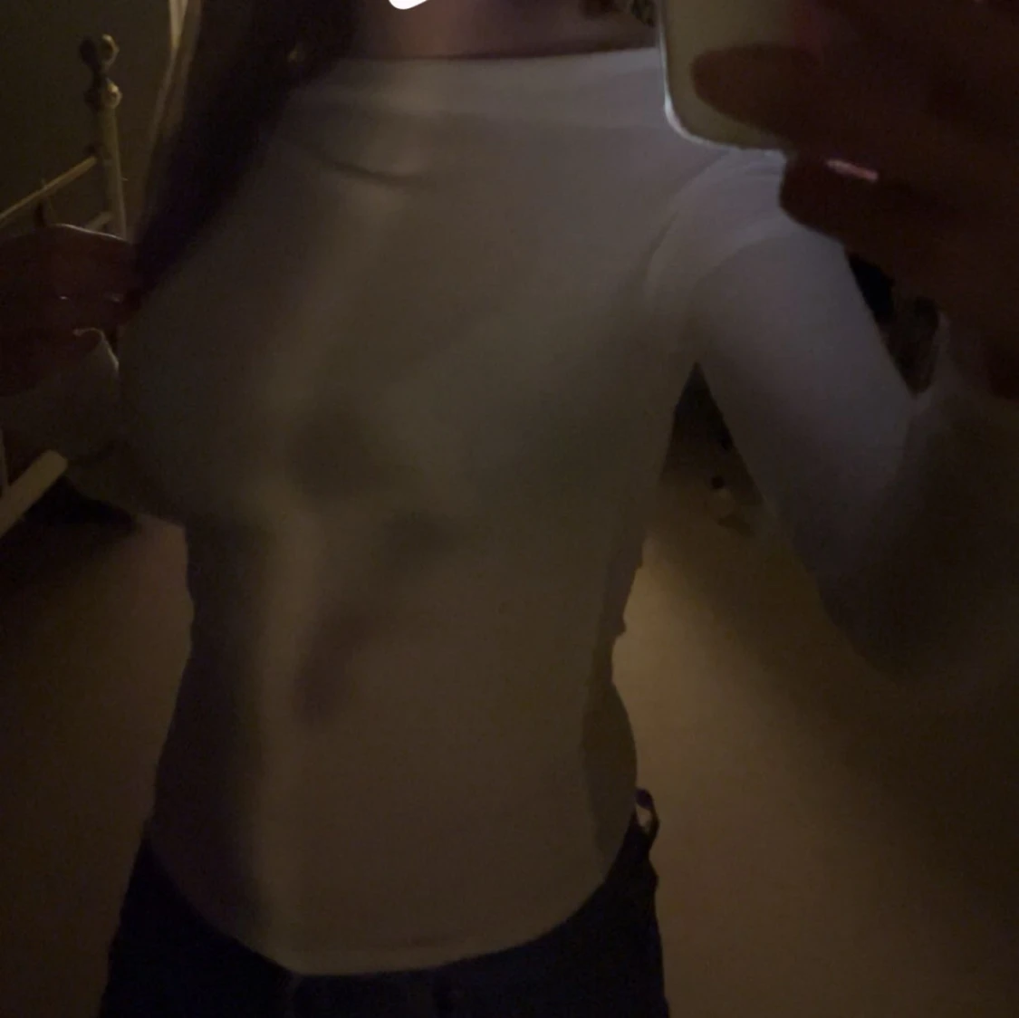 Vit långärmad topp från Nelly - 1