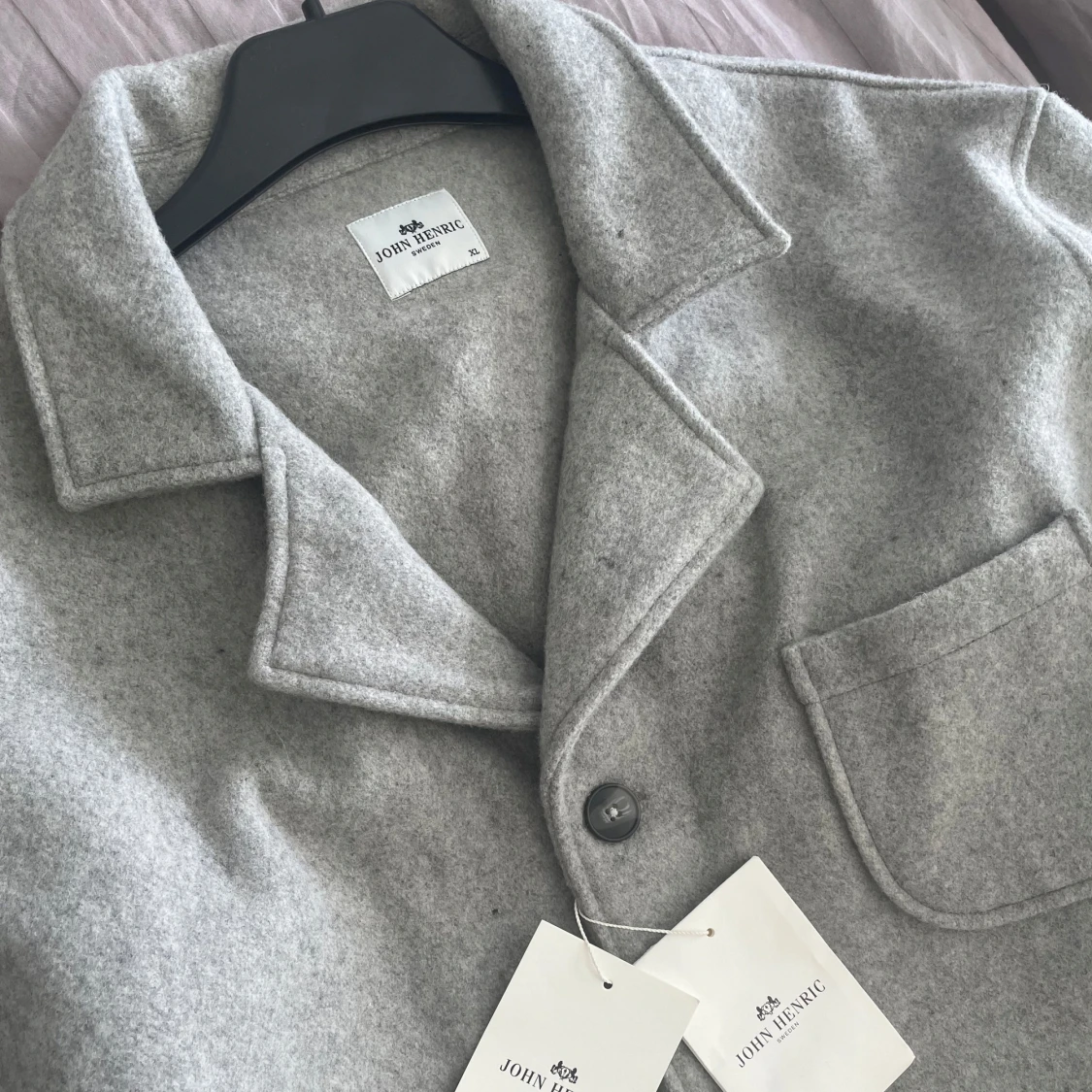 Ljusgrå ulljacka från John Henric - 1