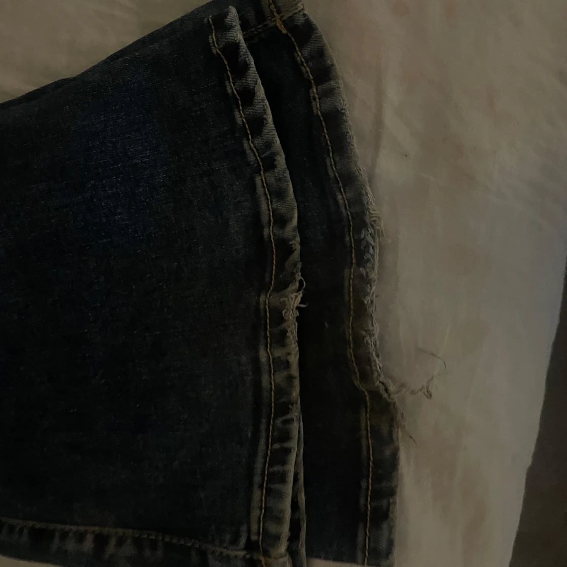 Blåa low waist jeans - 3