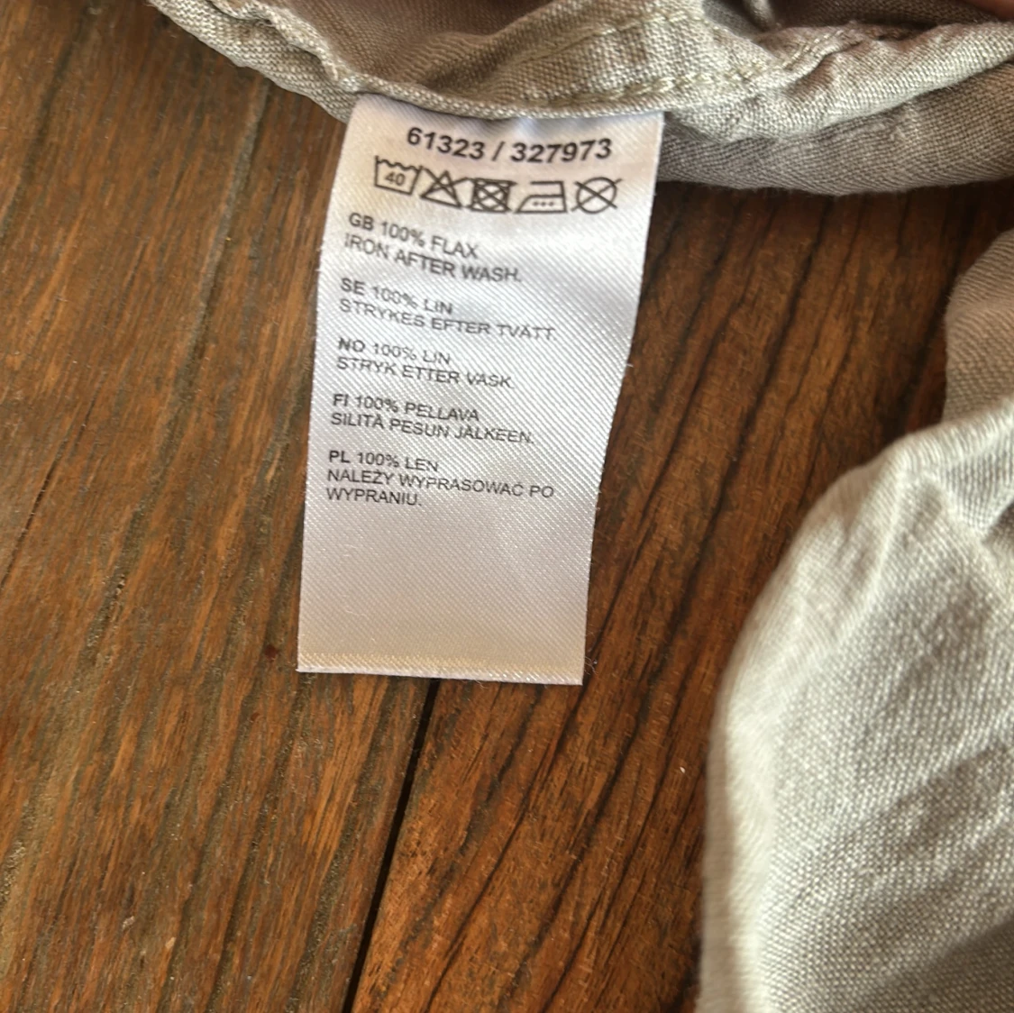 Grå linneskjorta från Kappahl - 3