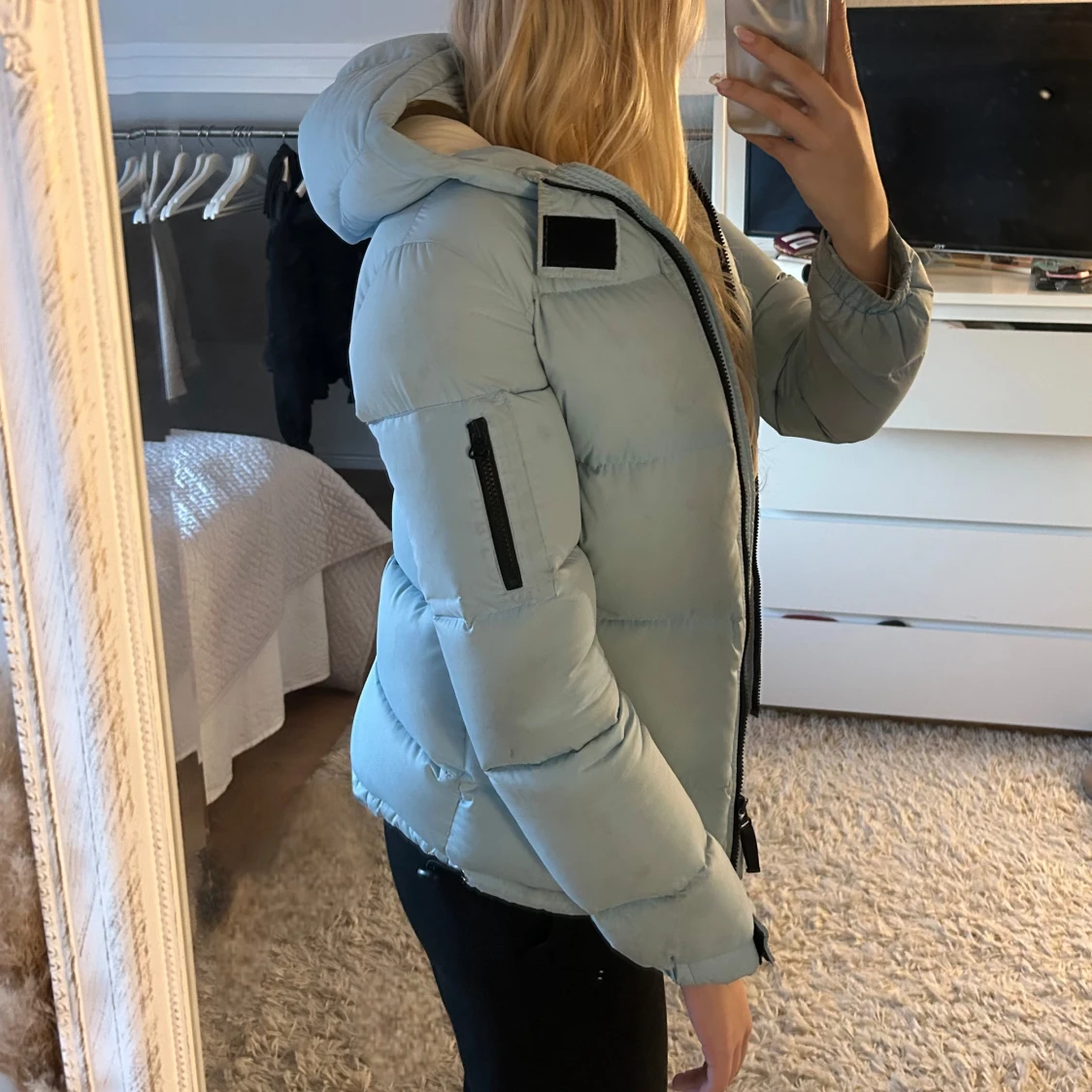 Ljusblå vinterjacka  - 1