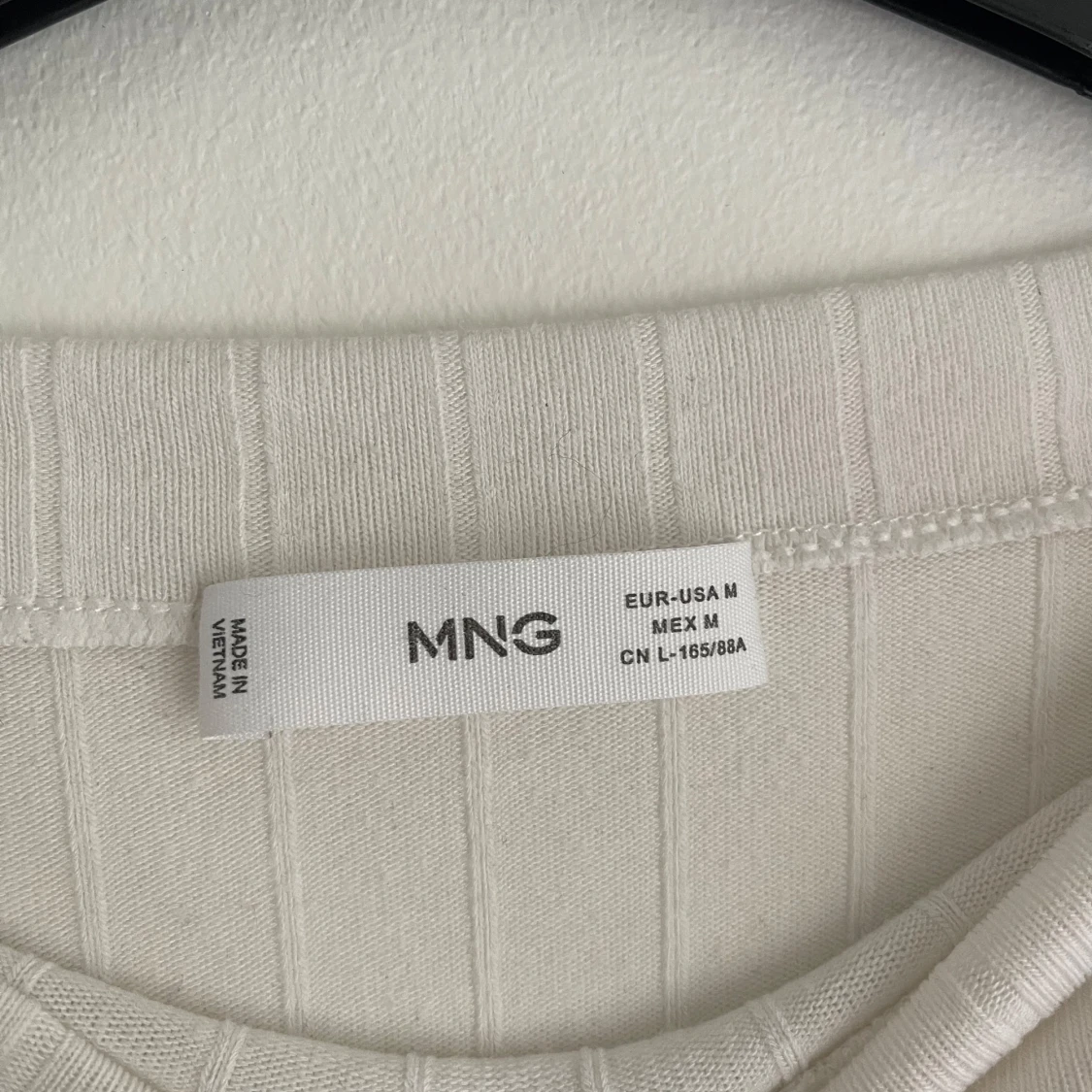 Vit ribbad tröja från mango - 2