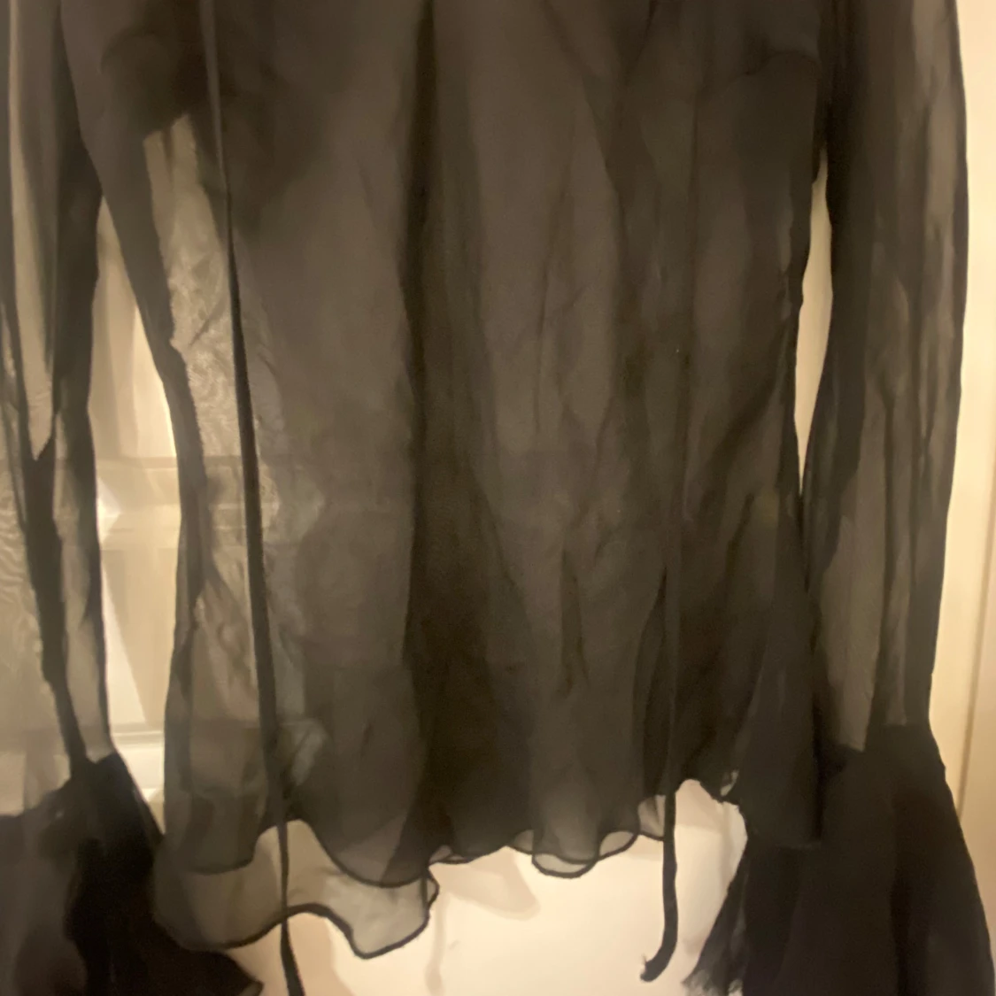 Svart transparent blus från ONLY - 3