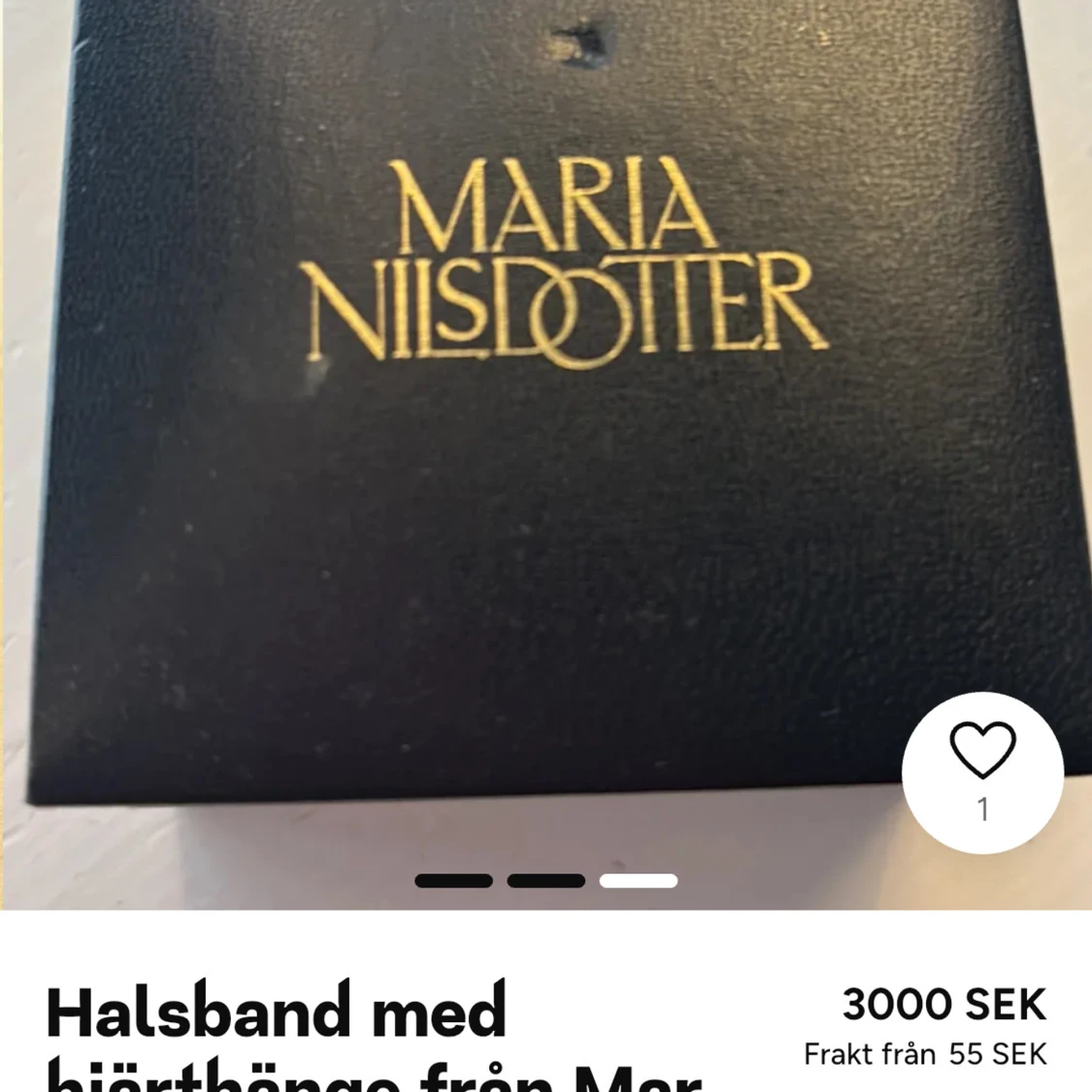 Halsband med hjärthänge från Maria Nilsdotter - 2