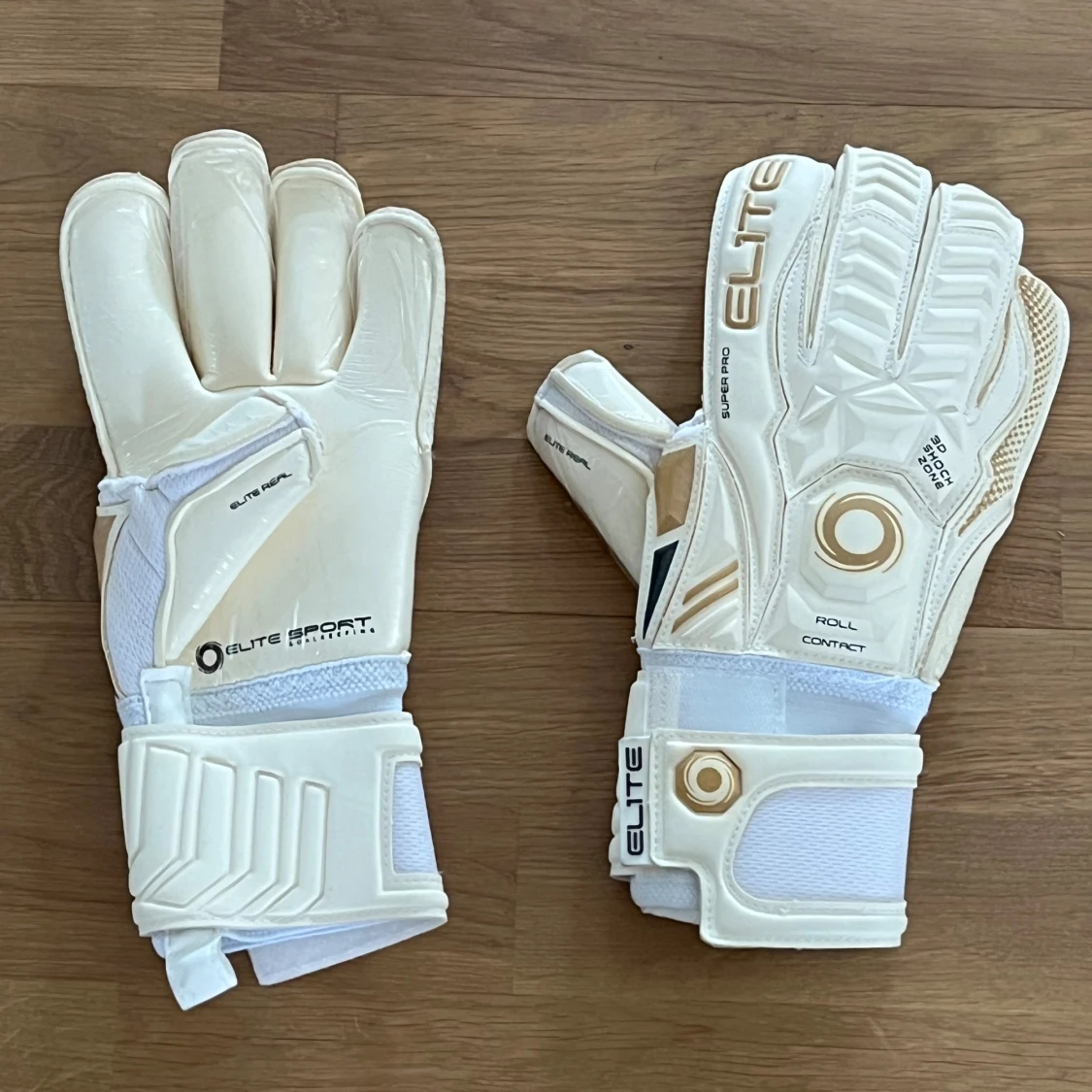 Vita målvaktshandskar från Elite Sport - 2
