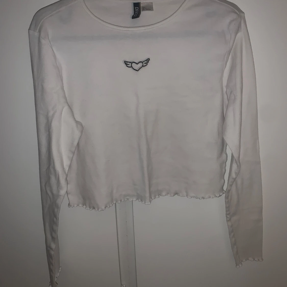 Vit långärmad topp - 3