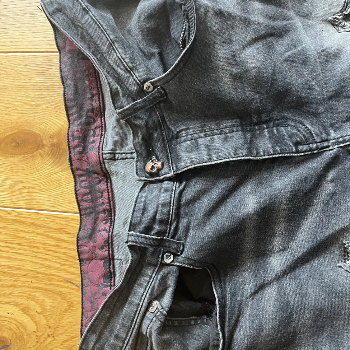 Svarta jeans med amerikansk flagga - 2