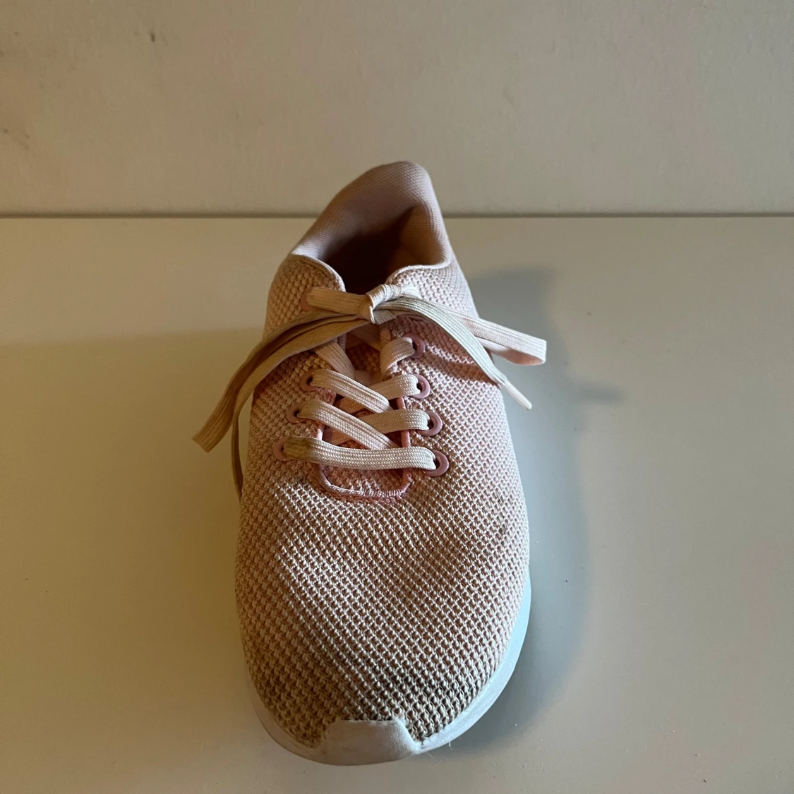 Rosa sneakers med snörning - 2