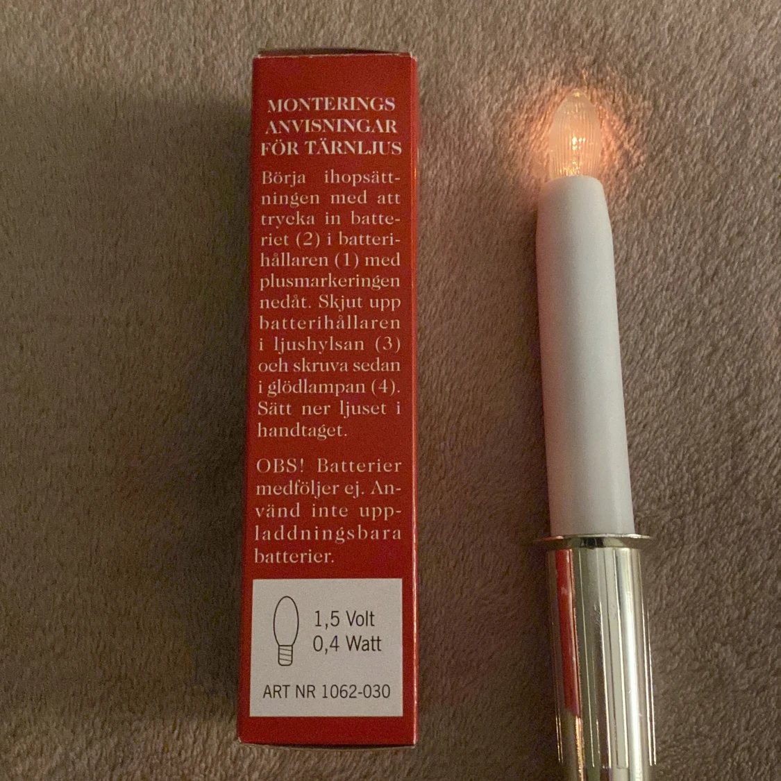 Lucia ljus från konst smide  - 2