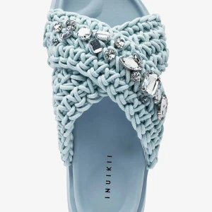 Blå stickade sandaler från Inuikii - Helt nya sandaler från Inuikii. Storlek 40. Passar även storlek 39. Köpt för 2499kr 