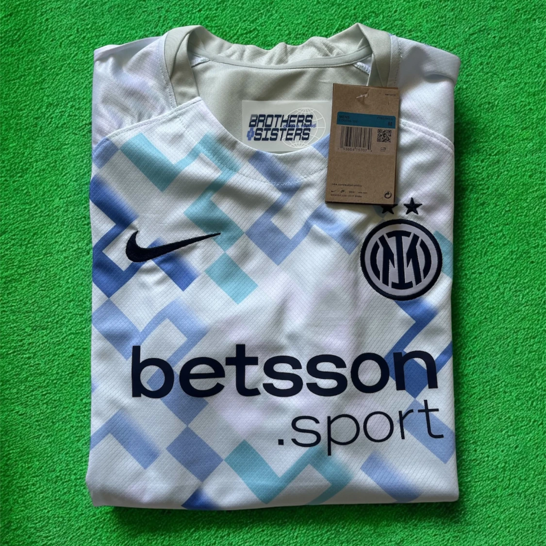 Inter Milan vit/blå Nike fotbollströja - 2