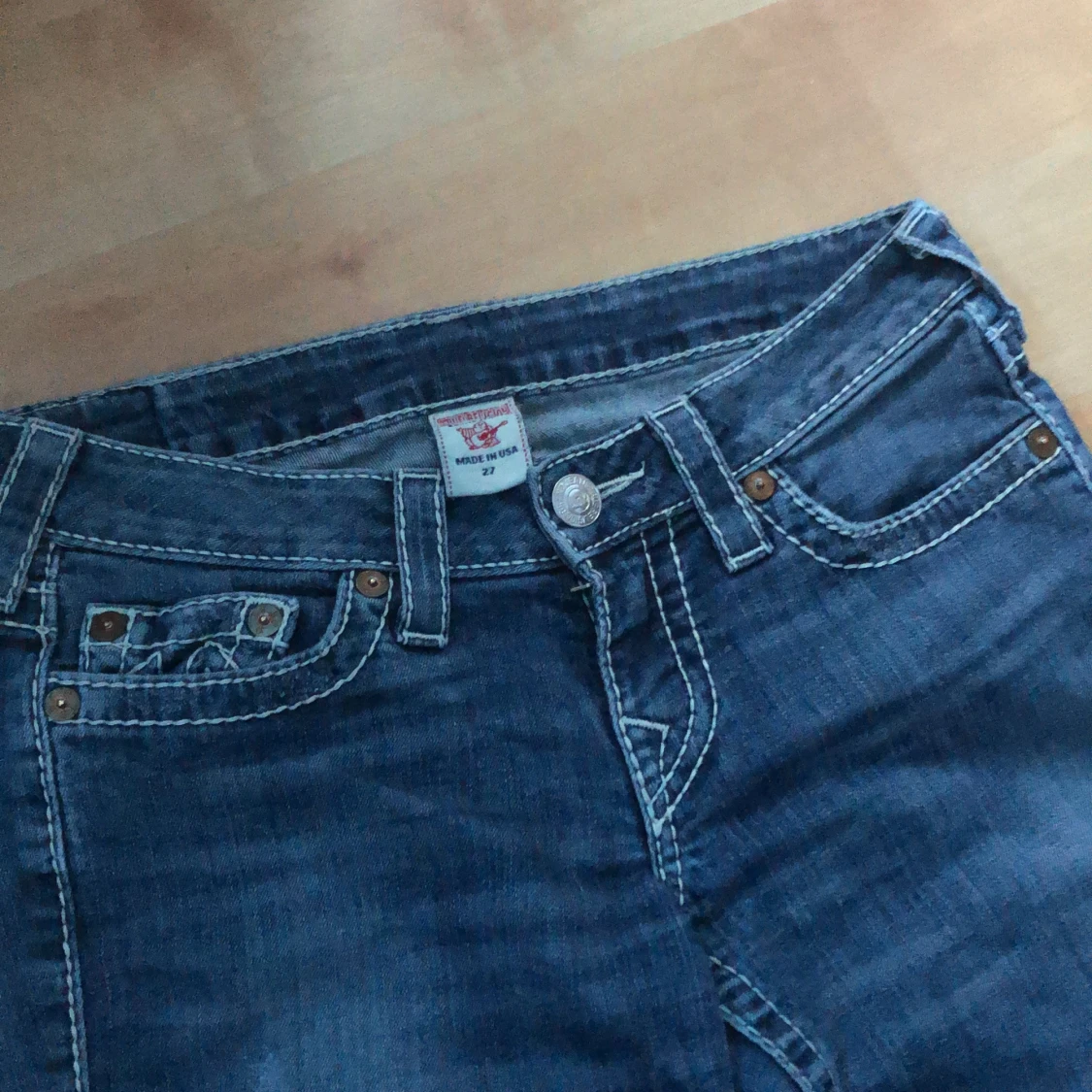 Mörkblåa true religion jeans  - 4