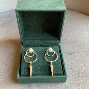 Maria Nilsdotter örhängen  - Säljer dessa jättefina Maria Nilsdotter örhängen (finns ej kvar på hemsidan) dom är andvönda men är i bra skick och allt sitter som det ska. Lådan följer med, priset gäller för båda örhängena som ett par. Köpa för ca 4500kr