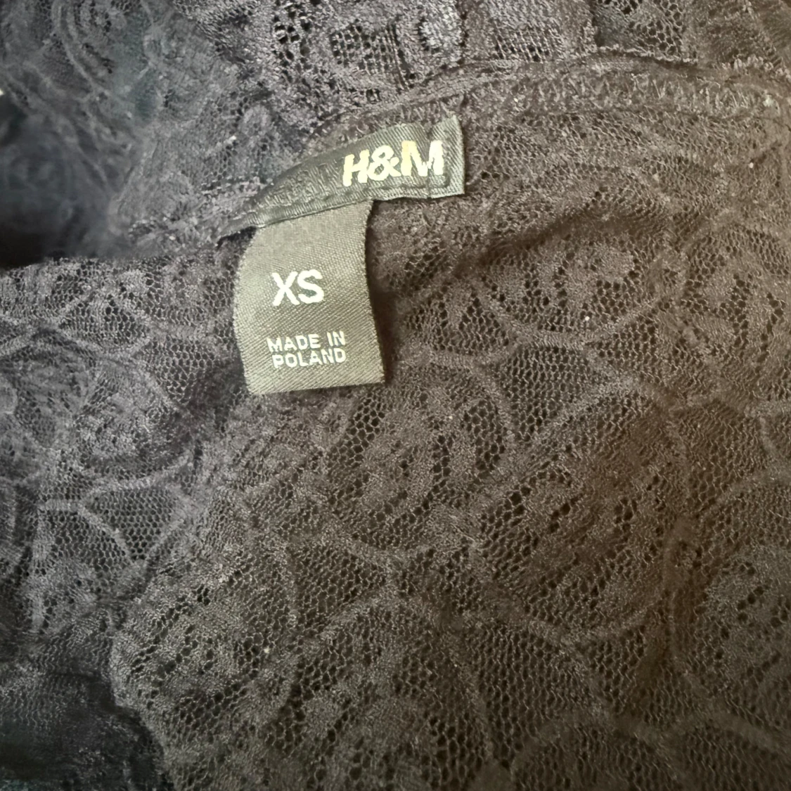 Svart blus linne  från H&M XS - 2