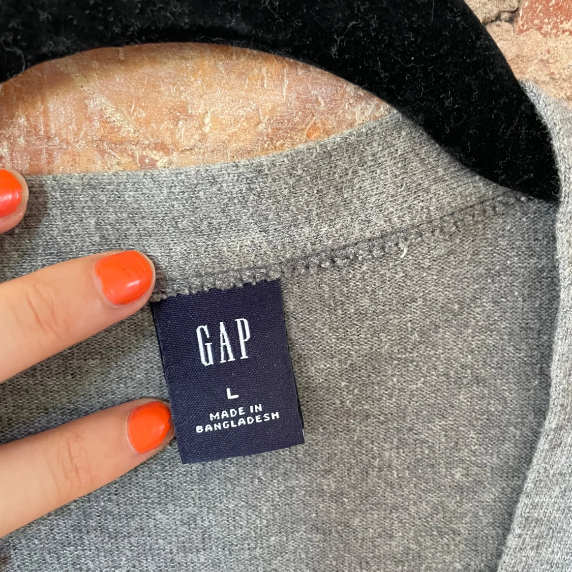 Grå kofta från GAP med knappar - 1