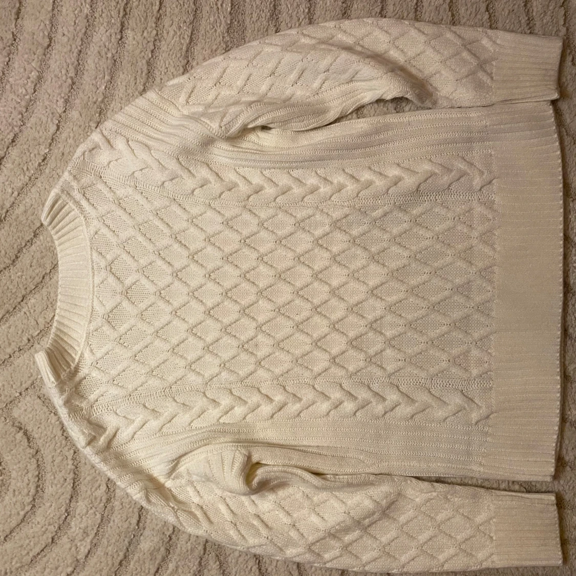 Vit stickad tröja från bpc - 1