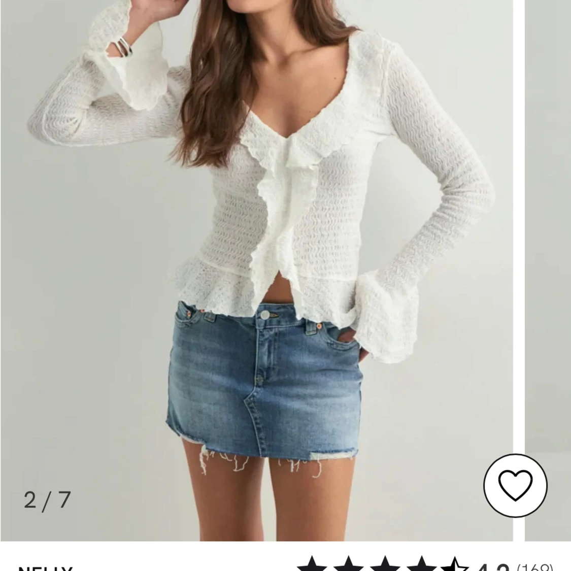 Blå jeanskjol Nelly - 1