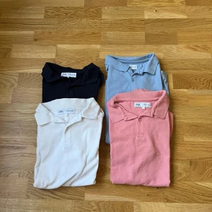 4 pack pikéer  - Säljer ett pack med pikéer från Zara 