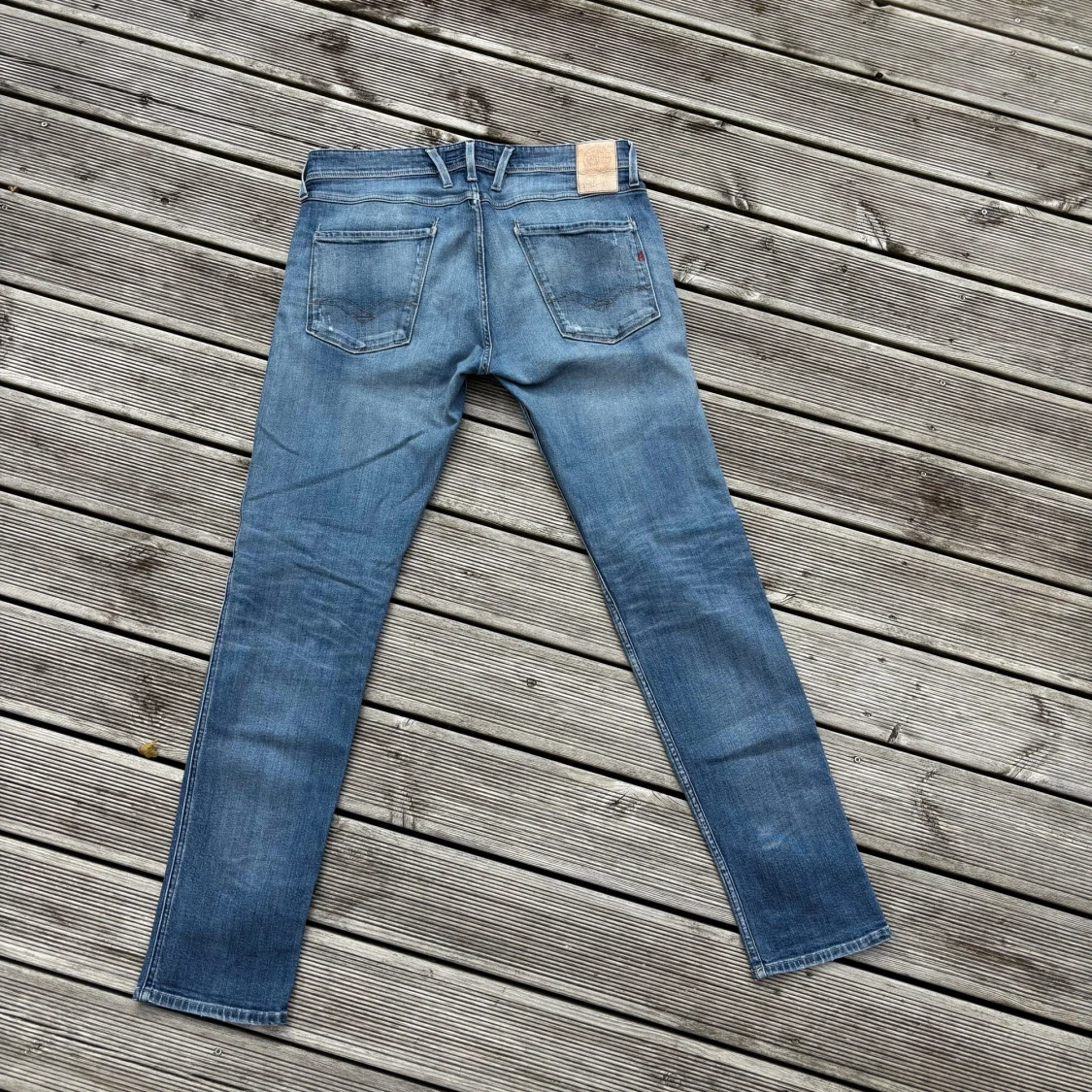 Replay Anbass ljusblå jeans straight fit - 2